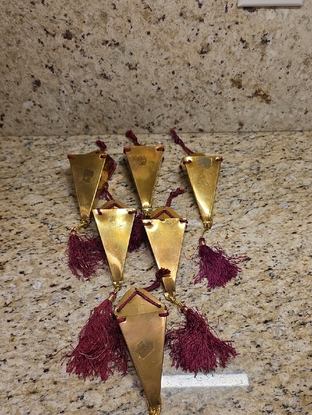 Vintage Matching Vintage Brass Wall Pockets